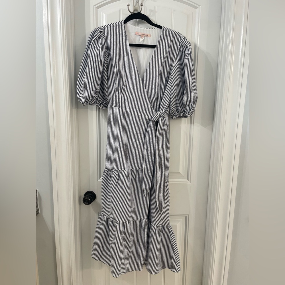 Hutch Seersucker Midi Dress - Picture 4 of 6